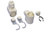 カメダレールソケットS 調光・調色LEDランプセット 配線ダクト用LEDベースライト1灯タイプ KRS-1A-WH-SET-RC[LED昼光色～電球色][ホワイト][リモコン付属]