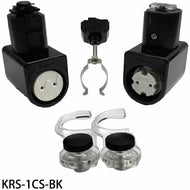 【在庫品】カメダレールソケットS 配線ダクト用LEDベースライトソケット1灯タイプ KRS-1CS-BK [ブラック][ランプ別売]